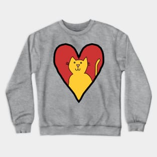My Valentine Cat Crewneck Sweatshirt